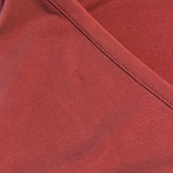 Abercrombie & Fitch Dress Womens M Long Sleeve Pink Mini V-Neck A-Line Viscose - Picture 2 of 6